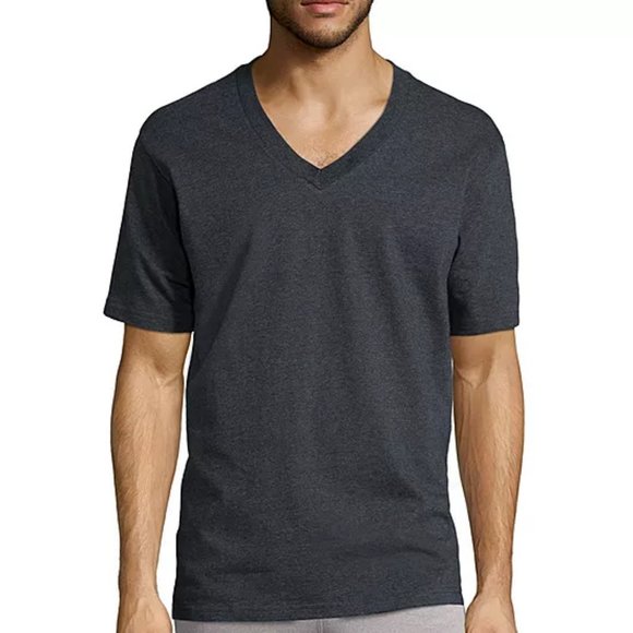 Stafford Heavyweight Mens 3 Pack Short Sleeve V Neck T-Shirt-Big and Tall - Picture 1 of 4